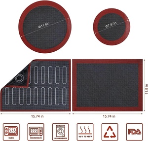 2023 Hot Sell Silicone Non-stick Baking <b>Mat</b> for <b>Rolling</b> Dough Baking <b>Mat</b> Silicone - Product Image 3