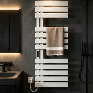 Calentador de Toallas de Lujo para Hotel G579, 440W, Secado Rápido, Negro Mate/Blanco, Pantalla LED + Control Inteligente, Uso en <span class=keywords><strong>Spa</strong></span> y Hogar - Product Image 5