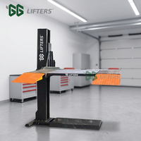 GG Lifters Tek Kolon Hidrolik Araç Park Ettirici, Çift Katlı 2 Araçlı Dikey Garaj Depolama Tek Kolon Park Asansörü