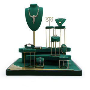 Expositor de Joyería de Lujo Personalizado Shero Factory: Soporte Metálico de Terciopelo para Pendientes, Collares y Colgantes, Set de Accesorios para Exhibición de Joyas - Product Image 5