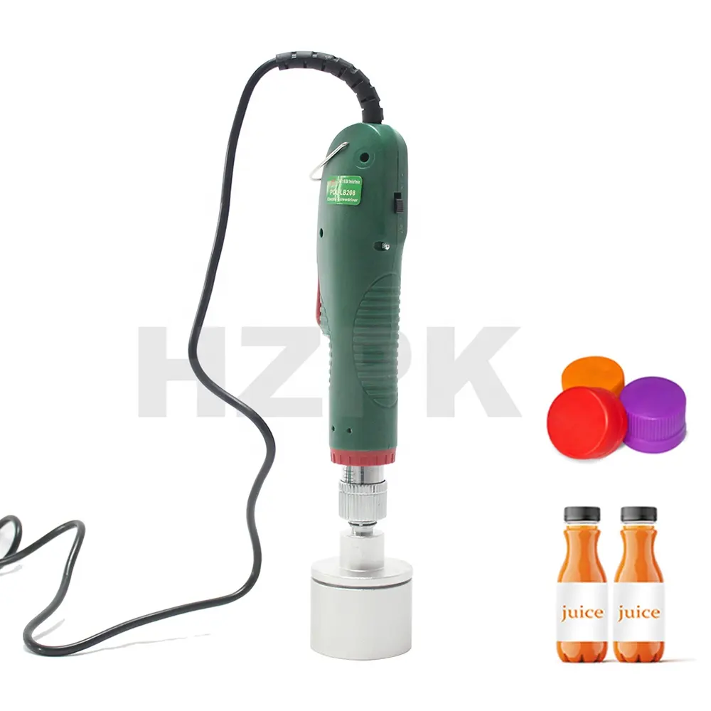 Hzpk tampa de garrafa elétrica portátil, manual, barato, manual, máquina de fechamento, tampa de garrafa elétrica, portátil