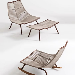 北欧风格阳台户外家具套装茶几绳编织椅庭院花园家具 - Product Image 2
