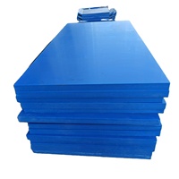 Plaque en UHMWPE bleue résistante à l'usure et aux chocs, revêtement en plastique UHMWPE pour la doublure des chutes et des trémies de machines minières