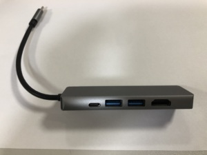 5 En 1 USB tipo C Hub <span class=keywords><strong>HDMI</strong></span> <span class=keywords><strong>AUX</strong></span> USB3.0 estación de acoplamiento con adaptador de red Ethernet para Mackbook Notebook Laptop - Product Image 4