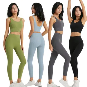 Two Piece Set Women Outfit Elegant Slim Fit Top And Legging Pants