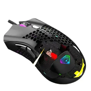 DIVPARD G905 kablolu fare Hollow-out oyun fare şarj edilebilir RGB aydınlatmalı işık optik bilgisayar dizüstü için fare
