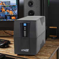 UPS interaktif jalur 3kVA fase tunggal dengan baterai Li-ion 220-240VAC untuk perlindungan daya cadangan kantor rumah/PC/Server