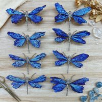 Ornement Libellule en Tourmaline Aura Grande Taille, Fait Main, en Kyanite, Décoration de Bureau, Artisanat en Cristal – Vente Chaude