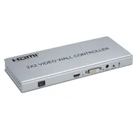 Haiwei Aangepaste Koop 2X2 Video Wall Controller Afstandsbediening RS232 Dvi 1080P Video Processor Voor Building Monitoring