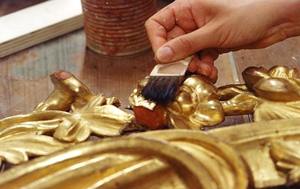 منذ 1996 الصانع أوراق الذهب الحقيقي 8X8CM 23.75K ، 23K,22K,18K ، 12K للتذهيب الأثاث إطار الأعمال الفنية والديكورات المنزلية. - Product Image 5