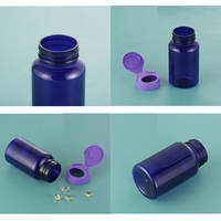 Vente en gros personnalisation violet 80ml 100ml 120ml 150ml 175ml 200ml capsule en plastique flacon de pilules pour emballage de supplément de vitamine