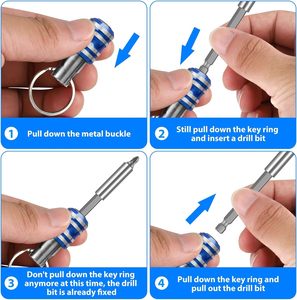 โรงงาน<span class=keywords><strong>ราคา</strong></span>ทนทาน 1/4 นิ้ว Hex Shank พวงกุญแจขยายไขควง Bits ผู้ถือซ็อกเก็ตอะแดปเตอร์เจาะบิตเปลี่ยนอย่างรวดเร็วบิต H - Product Image 4