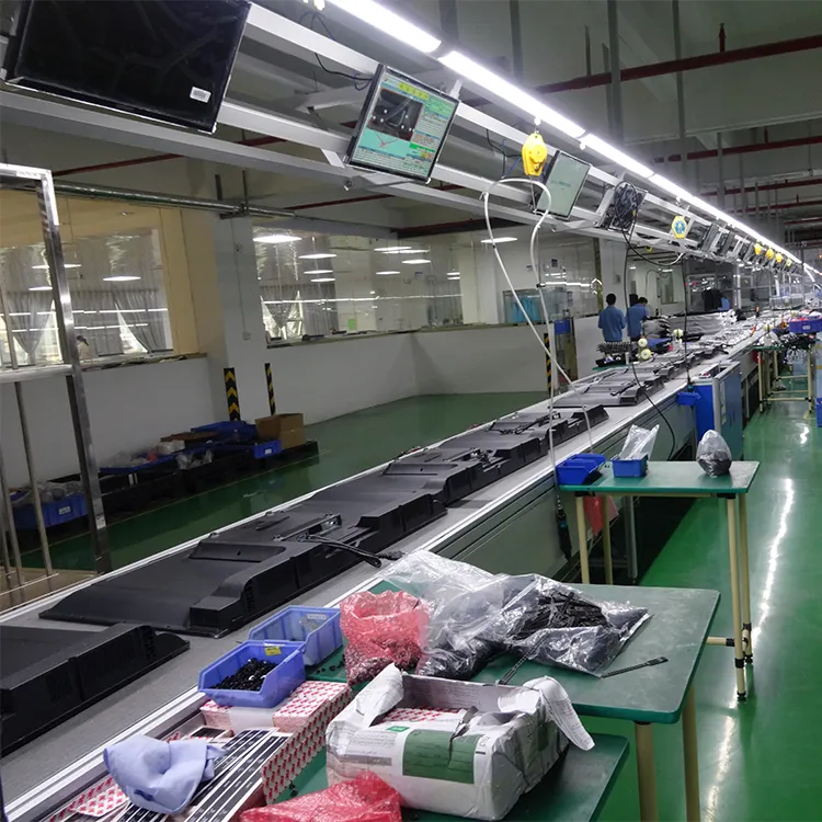 생산 라인을 가진 공장을 위한 자동화 LCD 텔레비젼 일관 작업 속도 사슬 콘conveyor 장비
