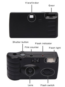 Appareil <span class=keywords><strong>photo</strong></span> jetable à usage unique construit en 17 photos couleur Appareil <span class=keywords><strong>photo</strong></span> à film flash 35mm - Product Image 2