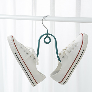 Offre Spéciale gain de place Onder métal cintre organisateur antidérapant en plastique Dip métal chaussure cintre PVC revêtement inondation plastique Dip - Product Image 2