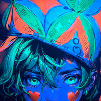 Impressions d'art néon d'anime personnalisées, impression numérique A2 A3 A1, papier fluorescent, exposition de bandes dessinées, décoration murale de la maison, illustrations, affiches