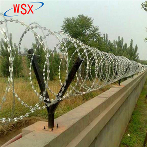 <span class=keywords><strong>Gillette</strong></span> <span class=keywords><strong>de</strong></span> alta calidad según Gi Concertina Razor Wire 600mm diámetro <span class=keywords><strong>precio</strong></span> soporte grapa longitud por rollo - Product Image 4