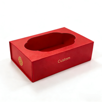 Boîte cadeau rigide personnalisée haut de gamme avec découpe, gaufrage, insert en mousse, logo imprimable, emballage de luxe