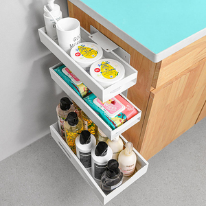 Truy cập với xử lý kéo ra giỏ trượt ngăn kéo tủ dưới bồn rửa tổ chức Lưu trữ nhà bếp chủ Kệ kệ - Product Image 6