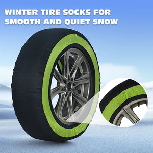 Chaussettes <span class=keywords><strong>de</strong></span> neige pour pneus <span class=keywords><strong>de</strong></span> voiture - Chaînes à neige imperméables pour voiture, SUV, pick-up, en matériau textile, installation facile, incluses - Product Image 2