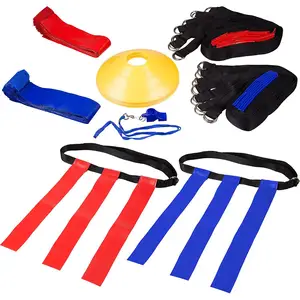 10 Player 3 Flag Football Set - 10 Belts with 30 Flags rugby soccer tag