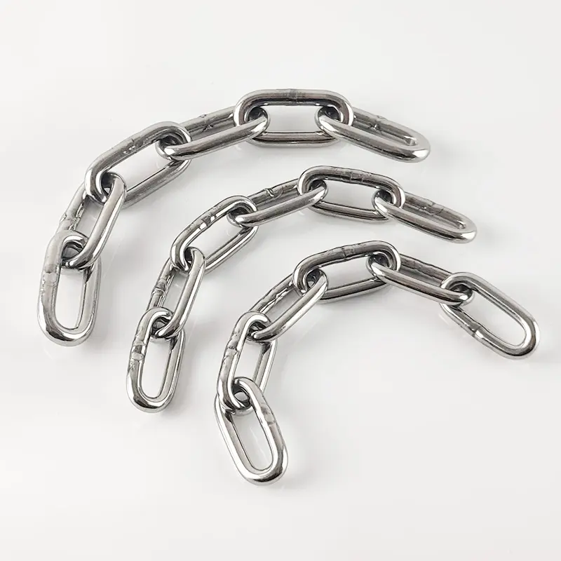 Din766 catena saldata Standard in acciaio inossidabile AISI304/316 catena a maglie corte