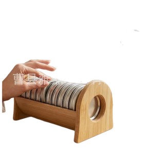 Support de rangement en bois pour couvercles de boîtes, pour couvercles à ouverture large et à ouverture standard, étagère en bois pour couvercles de boîtes à poser sur le comptoir de cuisine - Product Image 1