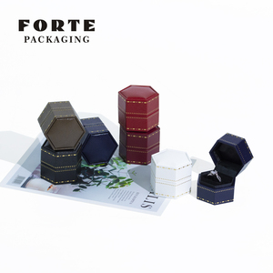 FORTE Packaging Luxury Leather Jewelry <b>Gift</b> <b>Box</b> Eco-friendly Customized Size for Bracelet Necklace <b>Earrings</b> Ring - Product Image 2