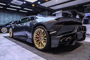 ชุดแต่งตัวถังรถยนต์ Lamborghini Huracan รุ่น V ชุดแต่งกันชนหน้า คาร์บอนไฟเบอร์ ชุดตกแต่งเสริม - Product Image 5