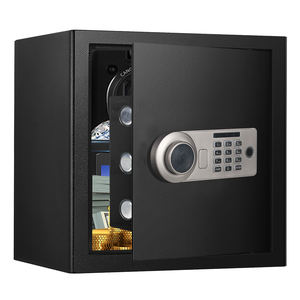 ตู้เซฟโรงแรมสองชั้นแบบ AL002-36B เพื่อความปลอดภัยด้วยการจดจำลายนิ้วมือป้องกันเท็จและล็อคคีย์รหัสที่ตั้งโปรแกรมได้ - Product Image 1