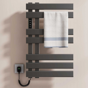 Sèche-serviettes électrique intelligent avec commande vocale par application, étanche IPX4, radiateur mural en acier à faible teneur en carbone - Product Image 1