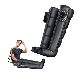 5 airbags indépendants 6 modes botte <span class=keywords><strong>de</strong></span> massage par compression d'air pour les jambes avec batterie 3000 MAh pour le massage des jambes Relax et récupération musculaire - Product Image 1