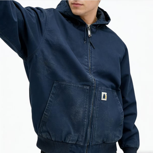 <span class=keywords><strong>Felpa</strong></span> con Cappuccio da Lavoro per Uomo, Spessa in Pile con Zip, Oversize, Calda per l'Inverno, con Tasche, Casual Streetwear con LOGO - Product Image 5