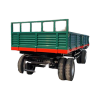 Remorque agricole robuste pour tracteur, remorque de transport agricole à 2 roues pour terrains accidentés