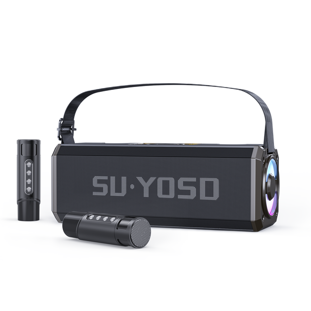 YS228 Wholesale Subwoofer Speaker With Double Microphones Home Entertainment Outdoor Wireless Karaoke Speaker