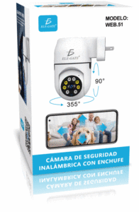 ELE-GATE 1080P Wifi <b>Wireless</b> Plug-in <b>Security</b> <b>Camera</b> Indoor Outdoor Use - Product Image 6