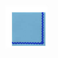 Serviettes de table en lin personnalisées avec logo brodé, carrées, avec bordure brodée, dessous de plat