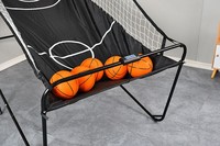 Machine de tir au basket-ball pour deux joueurs, retour automatique de ballon et tableau de scores électronique, jeu de basket-ball d'intérieur pliable
