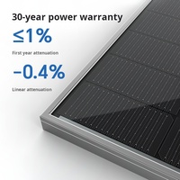 Pour module PV bifacial TOPCON 450W-1000W panneaux solaires mono type N et technologie MBB HJT Design couleur noire