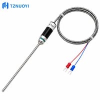 Thermocouple PT100 avec gaine en acier inoxydable, plage 0-400°C, étanche IP65, résistant aux hautes températures, industriel, OEM ODM