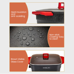 20% descuento sartén eléctrica de gran capacidad sartén eléctrica de grado alimenticio revestimiento antiadherente sartén eléctrica CE calidad estándar - Product Image 5