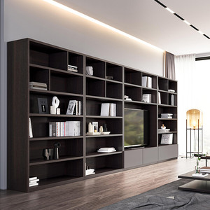 Librería y Estantes <span class=keywords><strong>de</strong></span> Almacenamiento <span class=keywords><strong>de</strong></span> <span class=keywords><strong>Madera</strong></span> Modernos Ultra Minimalistas Italianos para Sala <span class=keywords><strong>de</strong></span> Estar, Dormitorio u Oficina - Muebles <span class=keywords><strong>de</strong></span> Diseño Versátiles - Product Image 3