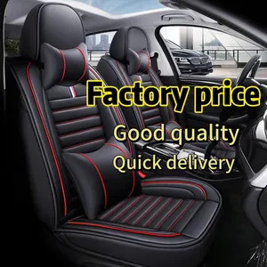 Wholesale Cheap Car Seat Cover Leather Waterproof Car Seat Covers of 5 Seats Universal