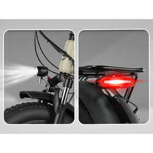 Vélo VTT Pliant 20 Pouces en Aluminium avec Pneus Larges, Moteur Arrière, Batterie Lithium 48V 13Ah 250W pour Enfants - Grande Vente - Product Image 4