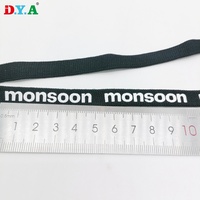Logo personnalisé sérigraphie logo tricoté sangle cou bande pour accessoire de vêtement