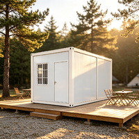 Maison conteneur modulaire préfabriquée, cabane détachable, atelier de jardin à faible coût, espace auxiliaire