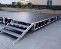 Portable extérieur 4ftx8ft aluminium verre treillis Table 1.22*2.44m carré TUV certifié Triangle événements voiture spectacles en alliage d'aluminium