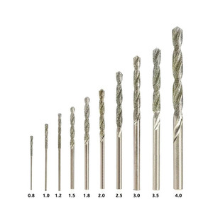 Punta da trapano rivestita OEM 1 pz, 0,8mm-4,0mm, in HSS, per foratura di piastrelle, pietra, marmo, mattoni - Product Image 1
