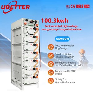 <span class=keywords><strong>Batterie</strong></span> ESS haute tension Lifepo4 100,3 kWh 50 kW 200 V-400 V, pack de batteries lithium-ion pour stockage solaire hybride commercial et industriel - Product Image 1