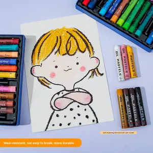 <span class=keywords><strong>Pastelli</strong></span> a Olio Pesanti 36 Colori Ultra Morbidi a Base di Olio 24 <span class=keywords><strong>Pastelli</strong></span> Acquerello per Bambini Grado Professionale per <span class=keywords><strong>Colorare</strong></span> - Product Image 3